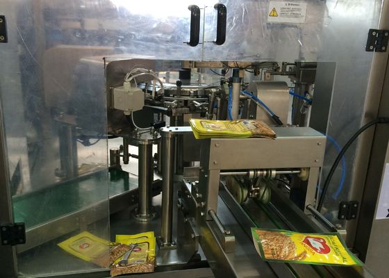 Tas 1000ml Mesin Rotary Packing 5KW Rotary Stand Up Pouch Packing Machine